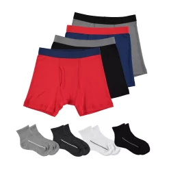 Boys 4-20 Tek Gear® 8-pk. Underwear & Sock Set -Bonnie Jean Shop 3993675 Red