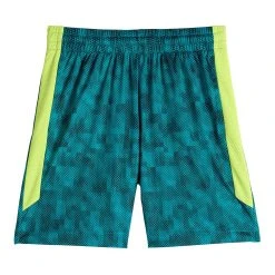 Boys 8-20 Tek Gear® Dry Tek Printed Shorts in Regular & Husky -Bonnie Jean Shop 4013566 Aqua Geo Sqaures