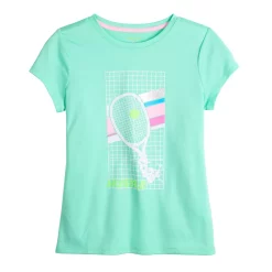 Girls 7-16 Tek Gear® Graphic Tee in Regular & Plus Size -Bonnie Jean Shop 4629645 Aqua Tennis