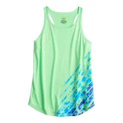 Girls 7-16 Tek Gear® Graphic Tank Top in Regular & Plus Size -Bonnie Jean Shop 4888286 Green Camo Placement
