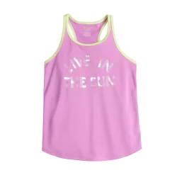 Girls 7-16 Tek Gear® Graphic Tank Top in Regular & Plus Size -Bonnie Jean Shop 4888286 Purple Live In The Sun