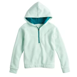 Girls 7-16 Tek GearĀ® Ultrasoft Fleece 1/4-Zip Hoodie in Regular & Plus