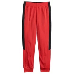 Boys 8-20 Tek Gear® Tricot Joggers in Regular & Husky -Bonnie Jean Shop 5005203 Cherry Berry Black