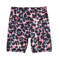 Girls 7-16 Tek Gear® Performance Bike Shorts in Regular & Plus Size -Bonnie Jean Shop 5294073 Black Flowers