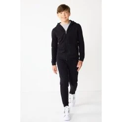 Kids 7-20 Tek Gear® Ultrasoft Fleece Full-Zip Hoodie in Regular & Husky -Bonnie Jean Shop 5534110 ALT2