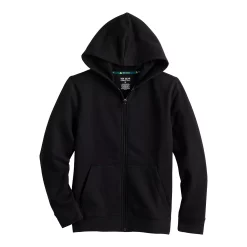 Kids 7-20 Tek Gear® Ultrasoft Fleece Full-Zip Hoodie in Regular & Husky -Bonnie Jean Shop 5534110 Mineral Black