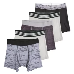 Boys Tek Gear 5-Pack Athletic Boxer Briefs -Bonnie Jean Shop 5580284 Gray Camo