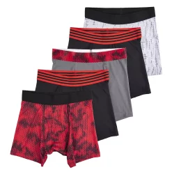 Boys Tek Gear 5-Pack Athletic Boxer Briefs -Bonnie Jean Shop 5580284 Red Honey Comb