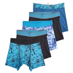 Boys Tek Gear 5-Pack Athletic Boxer Briefs -Bonnie Jean Shop 5580284 Teal Splatter