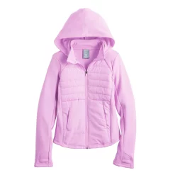 Girls 7-16 Tek Gear® Mixed Media Jacket in Regular & Plus -Bonnie Jean Shop 5674143 Little Lavender