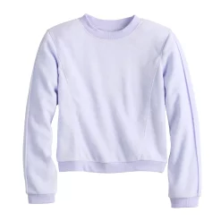 Bonnie Jean Shop 8 Girls 7-16 Tek Gear® Cozy Micro Fleece Crew Sweatshirt in Regular & Plus