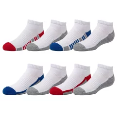 Boys Tek Gear® Cushioned 8-pack Performance No-Show Socks 5 Boys Tek Gear® Cushioned 8-pack Performance No-Show Socks -Bonnie Jean Shop 5758091 ALT