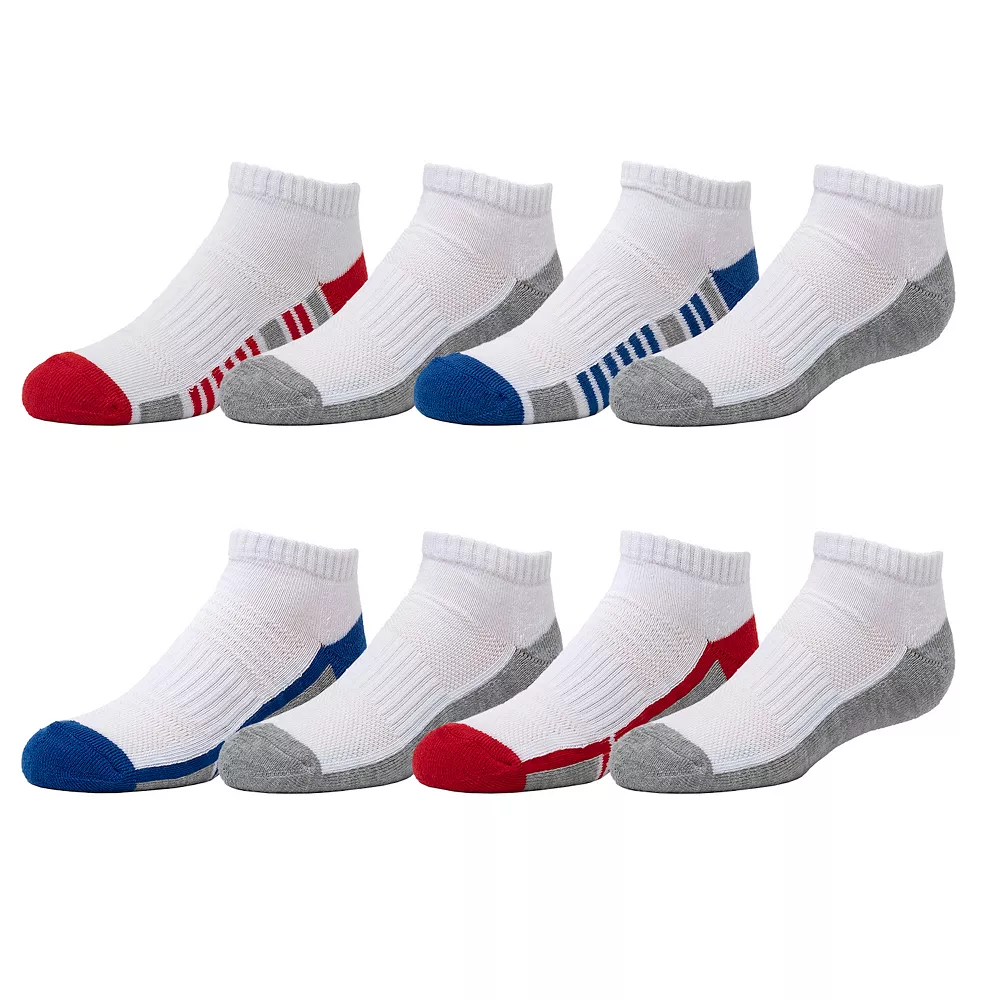 Boys Tek Gear® Cushioned 8-pack Performance No-Show Socks 3 Boys Tek Gear® Cushioned 8-pack Performance No-Show Socks - Image 3