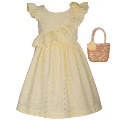 Girls 7-16 & Plus Size Bonnie Jean Eyelet Ruffled Dress