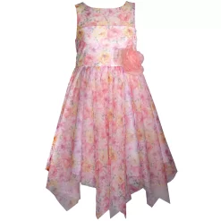 Girls 7-16 & Plus Size Bonnie Jean Floral Handkerchief Hem Dress