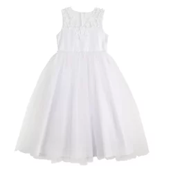 Girls 7-12 Bonnie Jean Tulle First Communion Dress