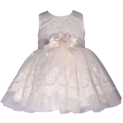Girls 4-6x Bonnie Jean Embroidered Scalloped Dress