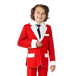 Boys 6-16 Suitmeister Santa Faux-Fur Jacket, Pants & Tie Suit Set -Bonnie Jean Shop 6058012 ALT2