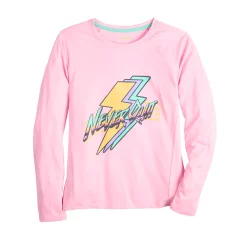 Girls 7-16 Tek GearĀ® Long Sleeve Graphic Tee in Regular & Plus